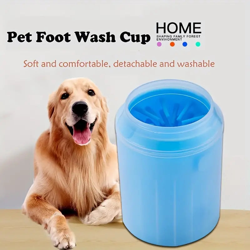 Easy-to-Use Portable Pet Foot Cleaning Cup for Clean and Healthy Paws