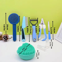 8pcs/set Pet Cleaning Grooming Supplies, Dog Comb