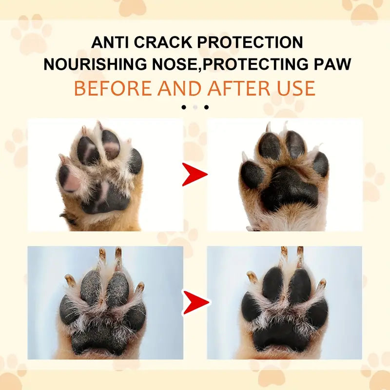 Pet Dog Moisturizing Protection Cream, Pet Paw Balm Foot Care For Cats And Dogs Paw Sole Pads Protects Oil Care Paw Cream