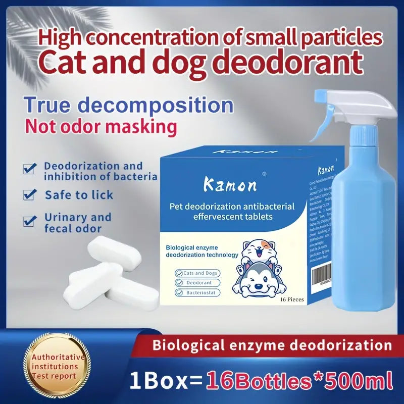 30-Pack Pet Odor Neutralizer Tablets-Eco-Friendly