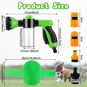 Pet Grooming Tool Set: Make Bathing Your Dog or Cat Easier with Hose Spray Nozzle
