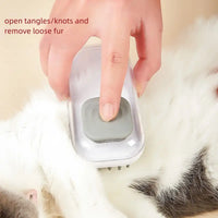 Silicone Pet Bathing Brush With Massage Bristles For Dogs & Cats