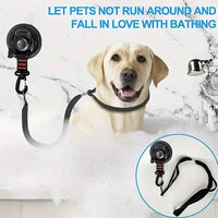 Adjustable Dog Bathing Tether With Heavy Duty Suction Cup