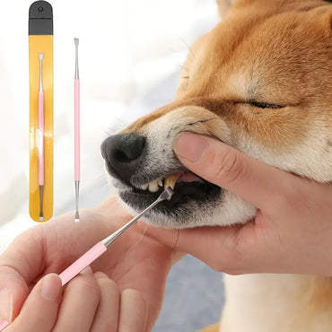 Pet Teeth Cleaning Tools, Double Headed Dog Dental Cleaning Scraper