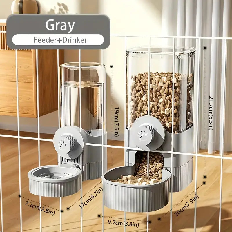 Gravity Pet Feeder and Waterer Set for Cats & Dogs