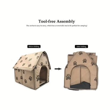 Dog Houses, Foldable Small Footprint Pet Bed Tent