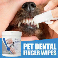 Pet Finger Toothbrush Wipes For Fresh Breath