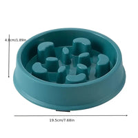 Slow Feeder and Water Bowl Set for Dogs and Cats