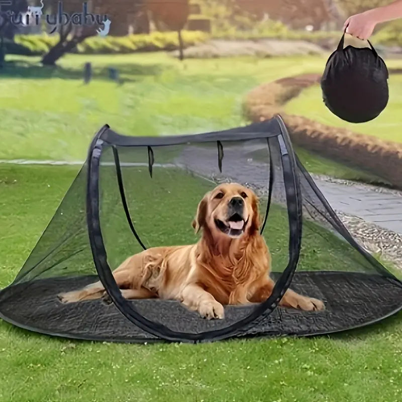 Portable Folding Pet Tent Dog Cage Foldable Cat Dog Tent Travel Outdoor