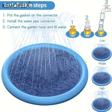Pet Spray Mat, Dog Bathing Pool, Thickened And Durable Bathtub, Pet Summer Outdoor Water Toy