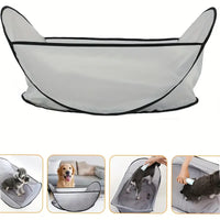 Pet Grooming Haircut Bib - Catch Dog and Cat Hair While Shaving and Trimming