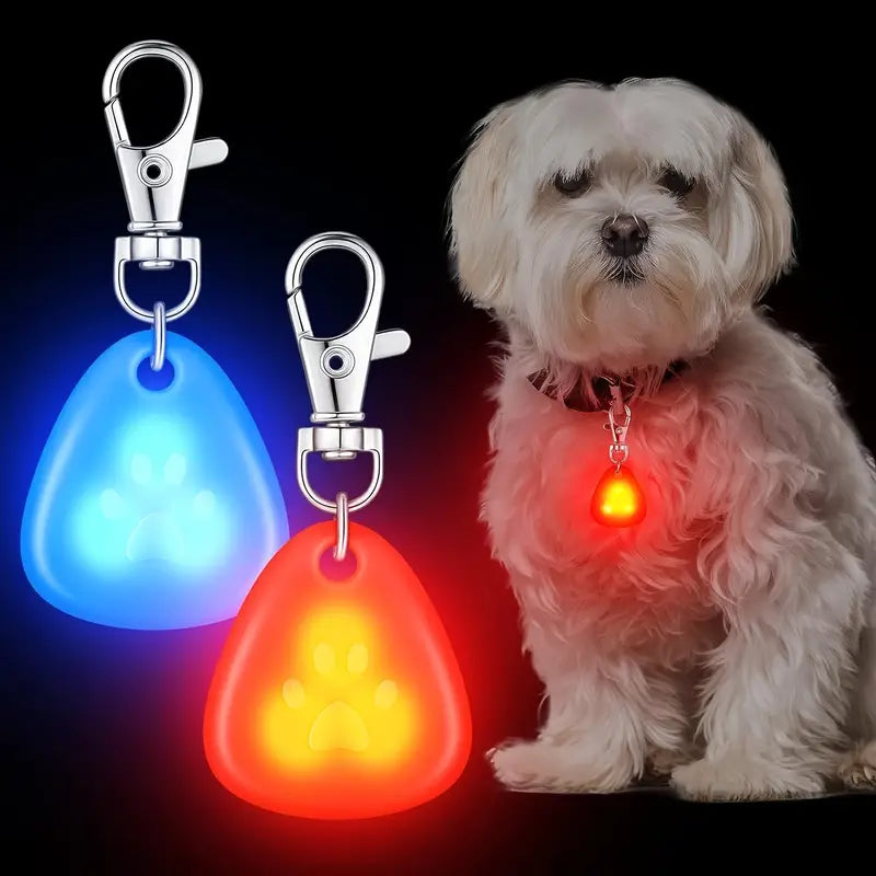 LED Pet Pendant Collar kanggo Night Safety - Kalebu baterei